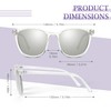 SIPHEW Mirrored Polarized Sunglasses for Women - Designer Oversized Square