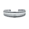 TreasureBay Women's Silver Bangle, Handmade Adjustable Open Cuff 925 Sterling