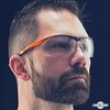 ToolFreak Agent Safety Glasses, Distortion Free Clear Wraparound Lenses with