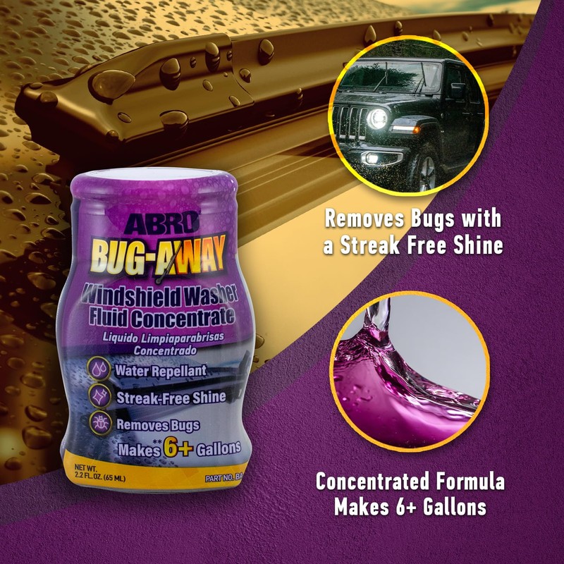 ABRO Bug-Away Windshield Washer Fluid Concentrate