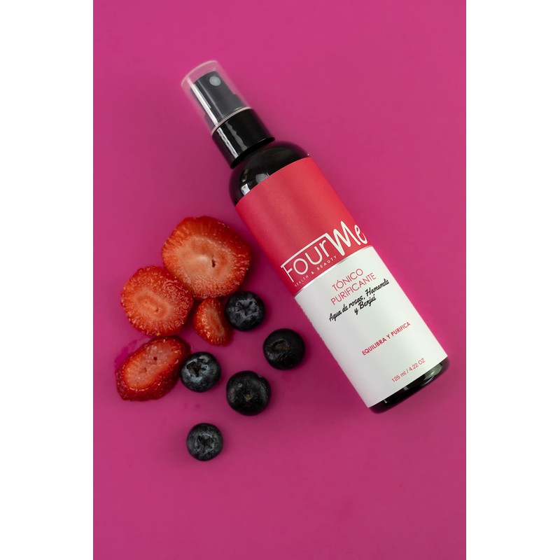 Tónico purificante agua de rosas equilibra y purifica 3x1 -