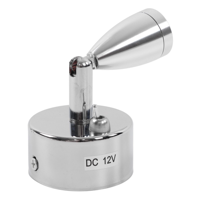 12V 3W LED Small Spotlight Warm White Swivel Reading Lamp