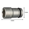 TONE Impact Long Socket 4NV-22L Insertion Angle 0.5 inch (12.7