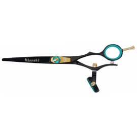 Kissaki Hair Scissors Gokatana 6.0 inches Double Swivel Black B Titanium Hair Cutting Shears