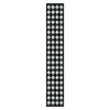 Lahome Checkered Washable 2x12 Runners for Hallways Non Slip, Black