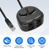 XMSJSIY RJ9 Telephone Training Adapter Headset Splitter 4P4C Telephone Line
