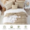 Sedefen Boho Bed Linen 135 x 200 cm Khaki Tufted