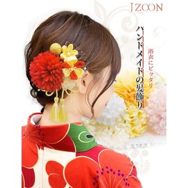 JZOON B6005 8 Colors Yukata Hair Ornament, Knob-crafted, Hair Accessory, Coming-of-age Ceremony, Hakama, Graduation Ceremony, Kimono, Wedding, Ping Pong Mom, String, Net Decoration, Fireworks Display,