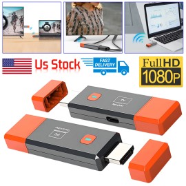Universal 1080P / 60Hz Wireless HDMI Extender Transmitter Receiver Adapter TV Stick Dongle - 1 set (1 transmitter +1 receiver)