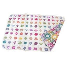 Hiorie Baby Trolley 6-ply Gauze Baby Trolley, Quarter Size, Animal, Baby Gauze Blanket, Baby Shower Gift