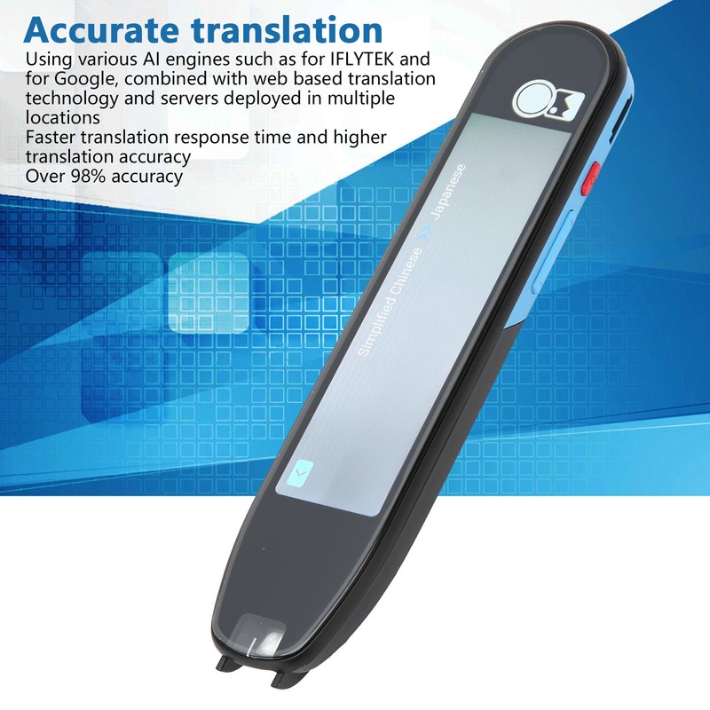 Translation Pen 134 Language Touchscreen WiFi Bluetooth Online Offline Voice