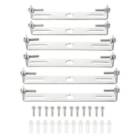 MECCANIXITY Ceiling Light Plate, 105mm 115mm 120mm Lighting Fixture Mounting Bracket Light Crossbar for Home Office Chandelier, Pack of 6