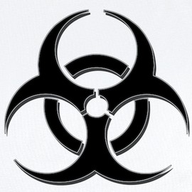 CafePress Biohazard Infant Creeper Cute Infant Bodysuit Baby Romper Cloud White