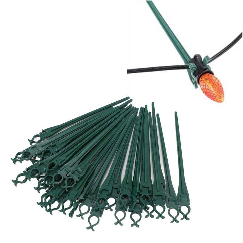50pcs Christmas Light Yard Stakes Universal 9inch Tall Ground Lights