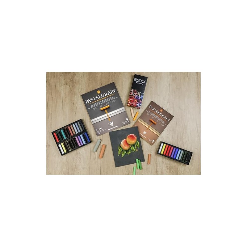 Clairefontaine 976057C PastelGrain No.1 PastelGrain Pastel-Pastel-Pastel-Pastel-12 Sheets Special Card for