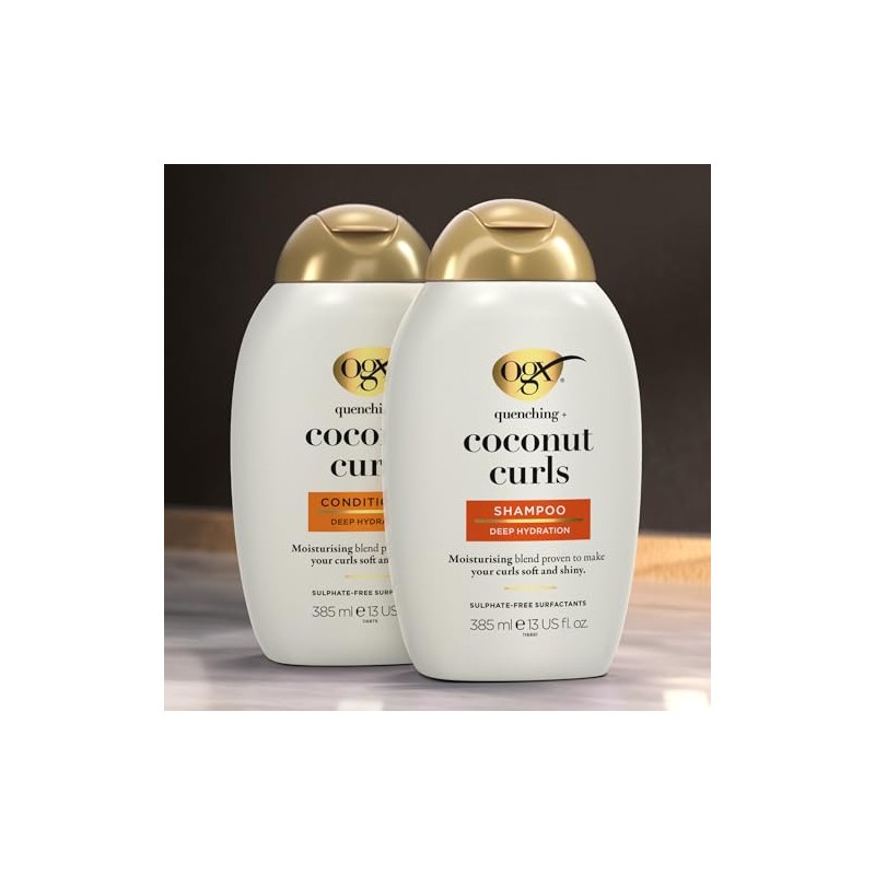 OGX® Shampoo Quenching Coconut Curls, cabello rizado, 385ml