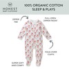 HonestBaby Sleep and Play Footed Holiday Pajamas One-Piece Sleeper Zip-front