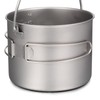 TOMSHOO Titanium Pot 750ml/900ml/1100ml/1600ml/2000ml/2800ml Ultralight Hanging Pot with Lid and