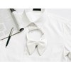 Allegra K Men's Velvet Bowtie, For Formal Parties, Weddings, cream