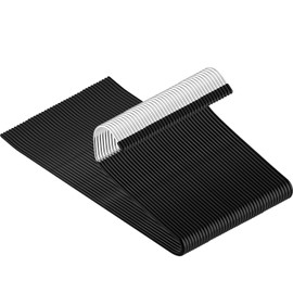 Corodo Metal Pants Hangers Non Slip - 40 Pack Open Ended Jean Hangers - Space Saving Clothes Hanger for Closet, Rubber Coated Short Neck Trouser Hanger