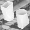 KOTARBAU Rectangular Pipe Connector 55 x 110 mm for Round