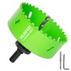 HLOFIZI 4-3/8 Inch Carbide Grit Hole Saw for 4 Inch