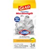 Glad Bolsas de basura de cocina altas ForceFlex Plus con