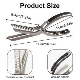 Rib Prep Stainless Steel Rib Membrane Remover, BBQ Tool with Non-Slip Comfort Handle, Rustproof Rib Skinner for Grill Master, Dishwasher Safe BBQ Accessories