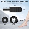 APEXUP 10lbs/Pair Adjustable Ankle Weights for Women and Men, Modularized