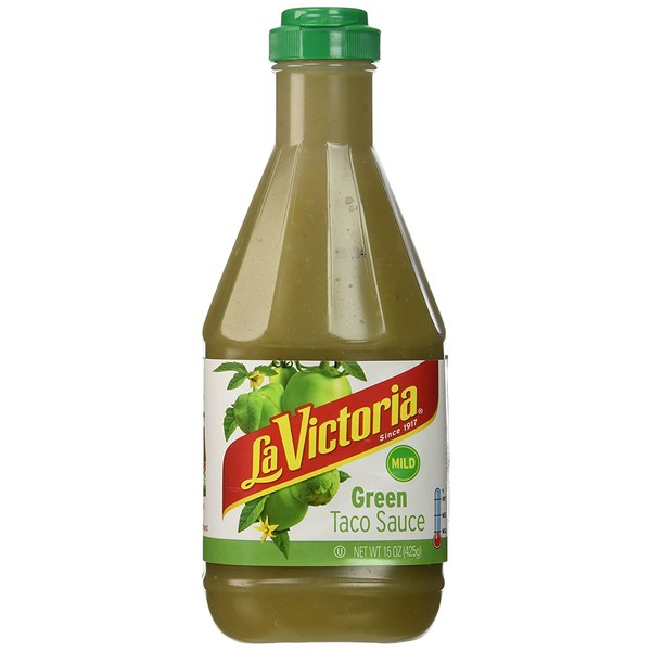 La Victoria Green Taco Sauce (Squeeze) Mild -  15 oz