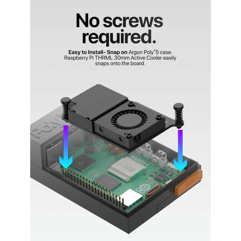 Argon Poly+5 Raspberry Pi 5 Case | Pi 5 case