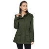 WenVen Women's Spring Lightweight Coat Military Cargo Jacket (Army Green,