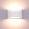 Lightess Modern LED Wall Sconce Light Dimmable 12W Up Down