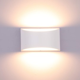 Lightess Modern LED Wall Sconce Light Dimmable 12W Up Down Wall Light for Bedroom Living Room, Warm White