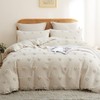 Lanqinglv Beige Bed Linen 135 x 200 cm Boho Tufted