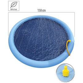 infactory Water Toys Pool: Water Play Mat for Children & Dogs, Hose Connection, PVC, BPA Free (Splash Pool, Water Toys Children, Paddling Pool)