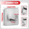 ZY PLUM Emergency Fire Blanket Wall Hooks，Waterproof Stainless Steel Adhesive