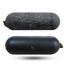 Carbon Fiber Speaker Skin Compatible with Beats Pill (2024) - Onyx Marble - Premium 3M Vinyl Protective Wrap Decal Cover - Easy to Apply | Crafted in The USA by MightySkins