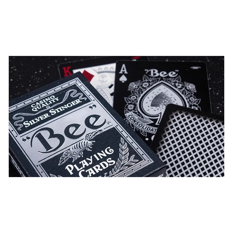 BEE SILVER STINGER Playing Cards - Casino Quality