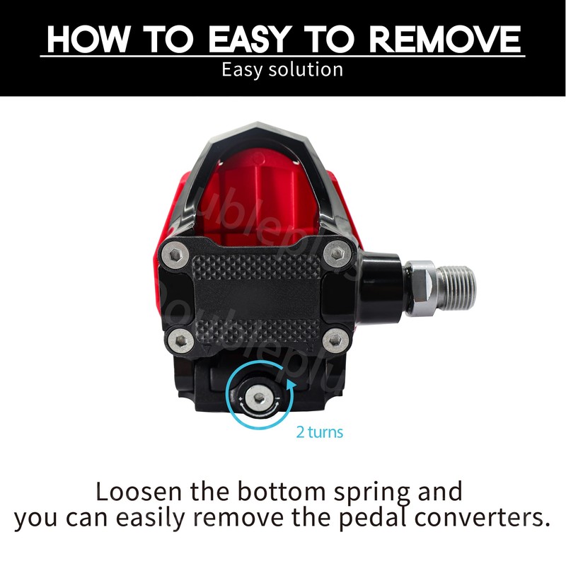 Pedal Converter Compatible with Peloton Bike & Bike Plus, Pedals