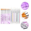 Baluue 1set Manicure Drawing Pens Kit Nail Art Tools for