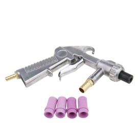 YINETTECH 8 in 1 Sand Blasting Gun Air Siphon Feed Sandblaster Guns 4.5mm / 5mm / 6mm / 7mm Ceramic Nozzle Tips Kit