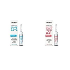laCabine Ampolleta Capilar Flash Hair Flash 11 In 1 5ml + laCabine Ampolleta Capilar Flash Hair Moisturizing Hyalironic X3 5ml