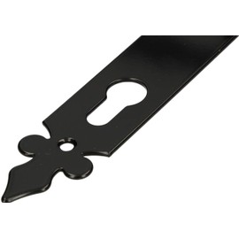 KOTARBAU® Door Handle 72 mm PZ Door Handle Door Fitting Door Handle Set Decorative Black Universal Indoor Outdoor Wrought Iron Rust Resistant