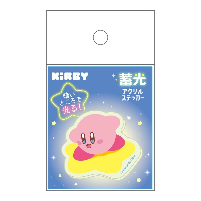 T'S Factory Kirby's Dream Land Glow-in-the-Dark Acrylic Sticker Kirby Suction