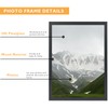 QOTIB 11x16 Picture Frame Black for Wall Mounting, Horizontal and