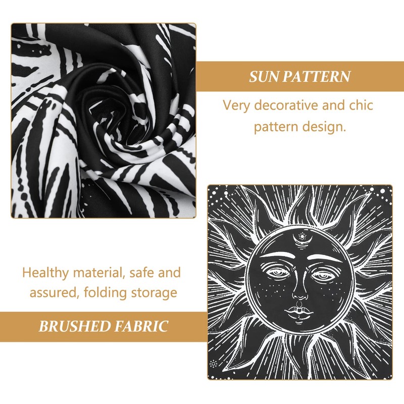 FUNOMOCYA Black White Sun Tapestry Home Decoration Decor Boho Wall