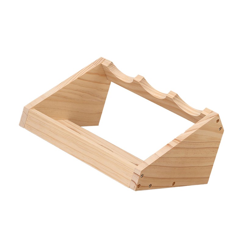 Wine Rack 3 Bottle Pine Wood Versatile Wine Storage Shelf