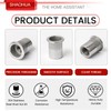 SHAOHUA 225PCS Rivet Nut Kit Rivnuts #8-32#10-24 1/4’’-20 5/16’’-18 3/8’’-16