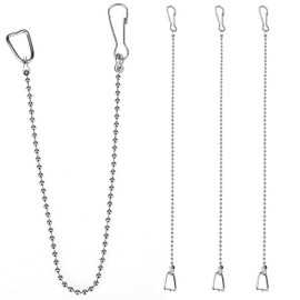 Toilet Flapper Chain 9.8inch,3PCS Stainless Steel Universal Toilet Bowl Chain Replacement With Hook and Ring Toilet Handle Beaded Chain for Most Toilet Flappers,Toilet Flapper Lift Chain Replacement